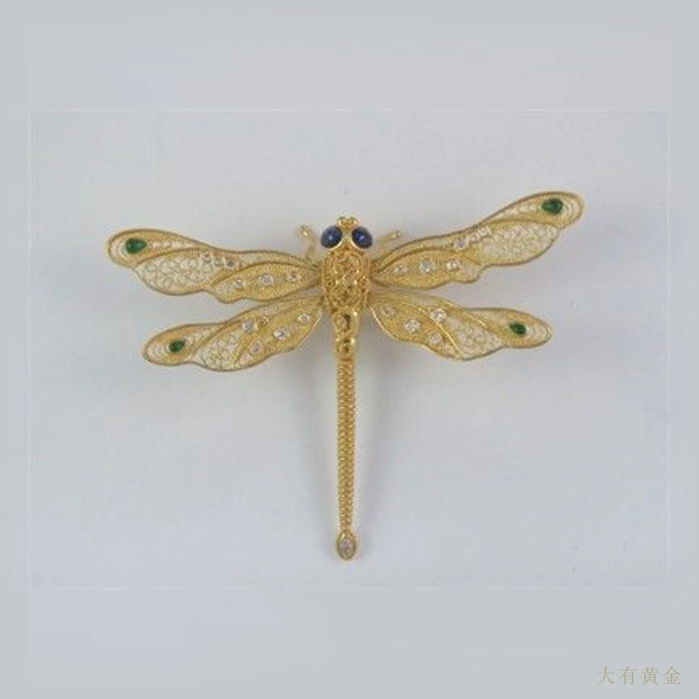 蜻蜓吊坠胸针