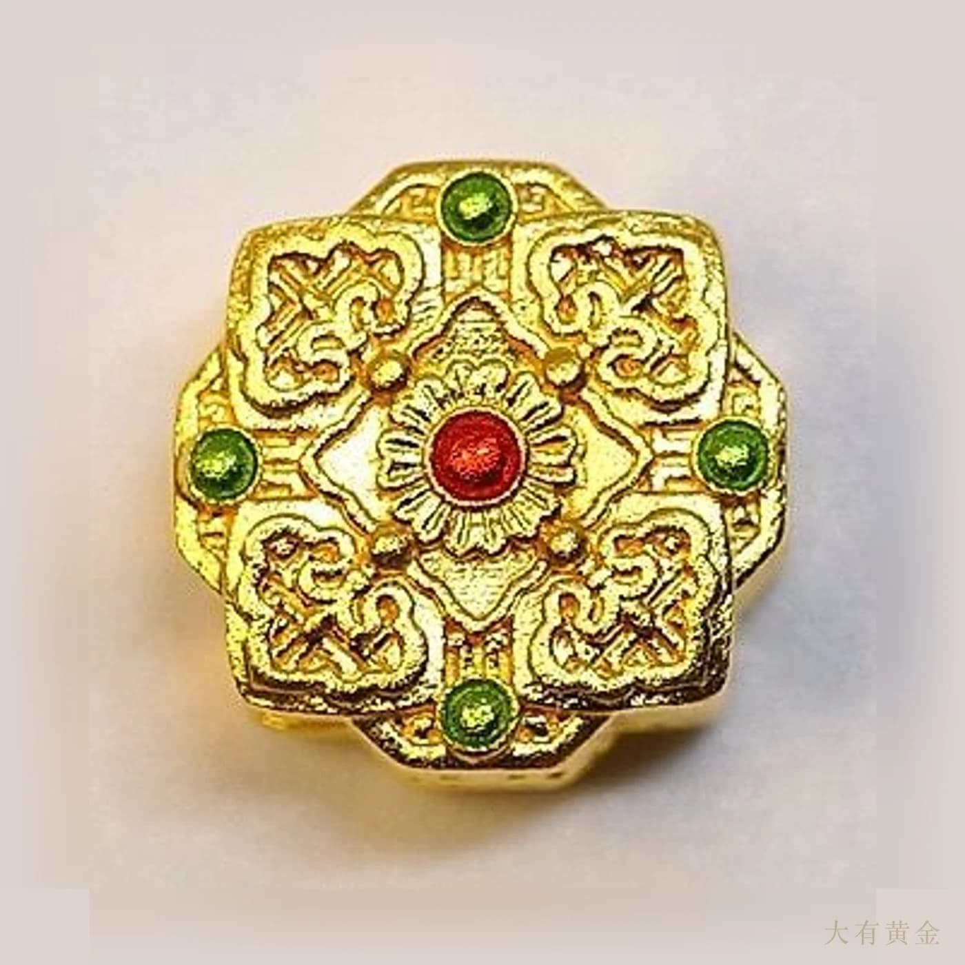 吉祥如意镶钻转运珠