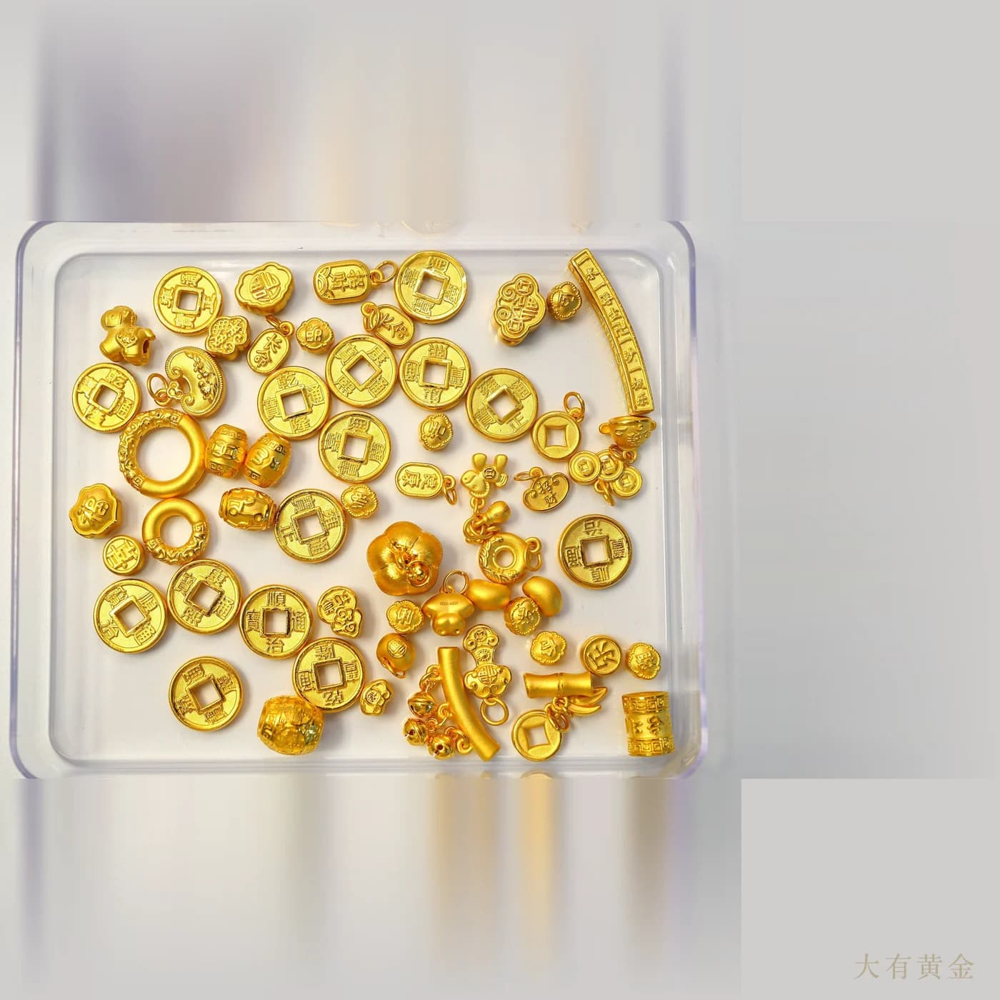 足金硬金手串