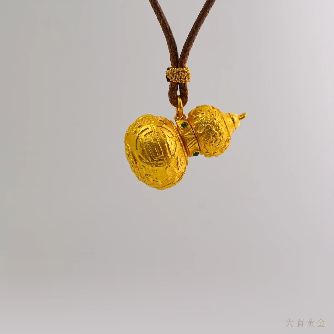 松鹤延年葫芦吊坠